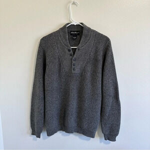 Vintage Men’s Eddie Bauer thick knit cotton Sweater Medium
